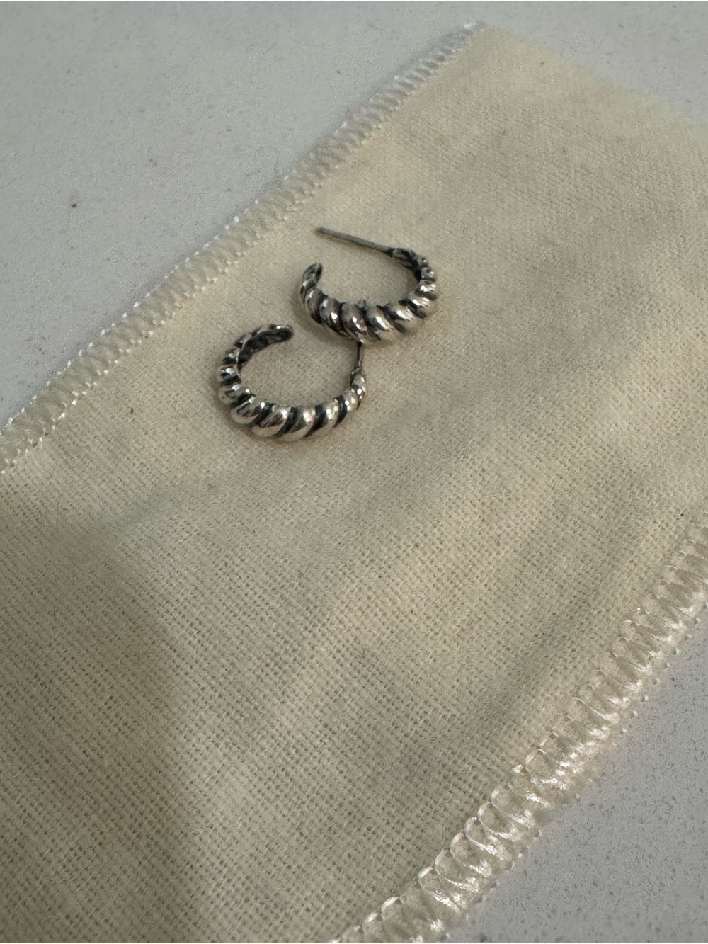 James Avery Half Twist Hoops Small - Picture 2 of 6